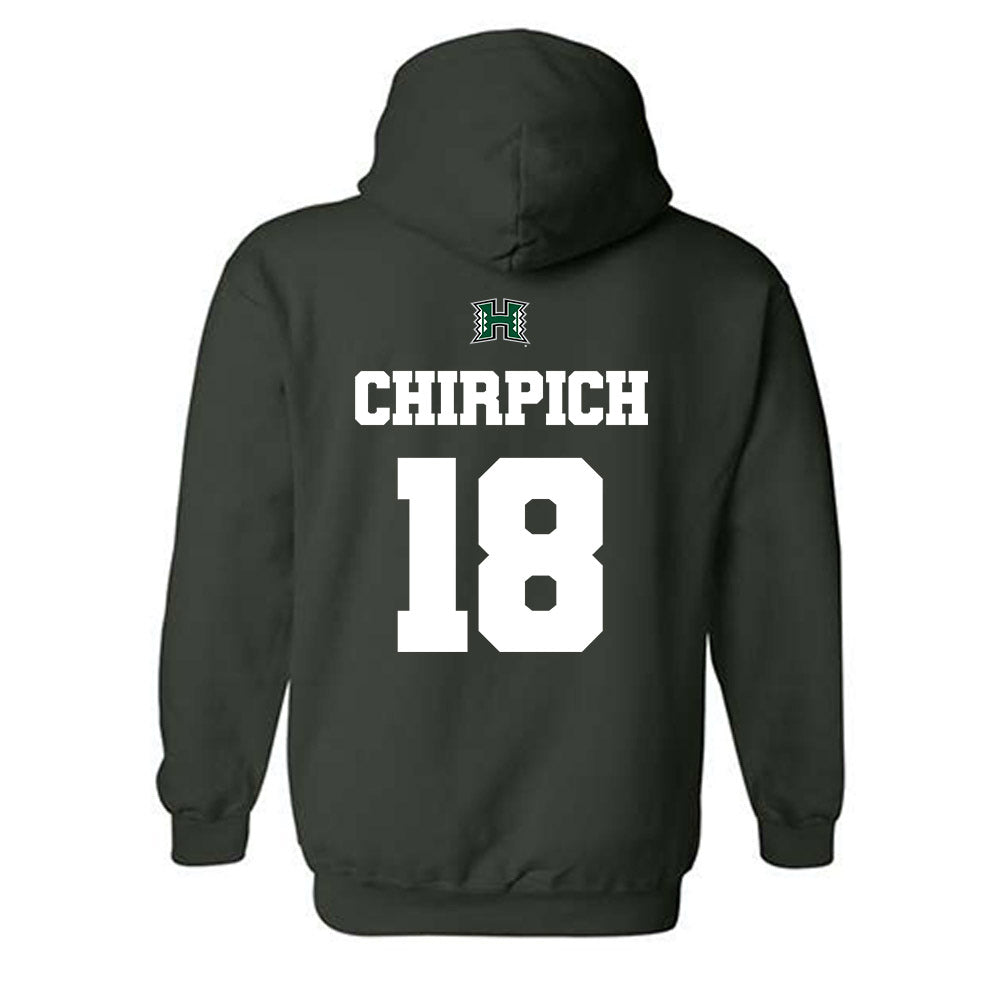 Hawaii - NCAA Women's Soccer : Brianna Chirpich - Classic Shersey Hooded Sweatshirt-1