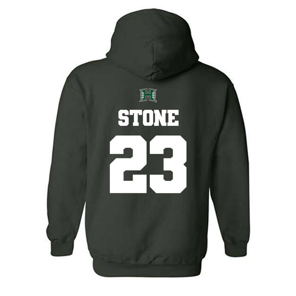Hawaii - NCAA Football : Kydel Stone - Classic Shersey Hooded Sweatshirt-1