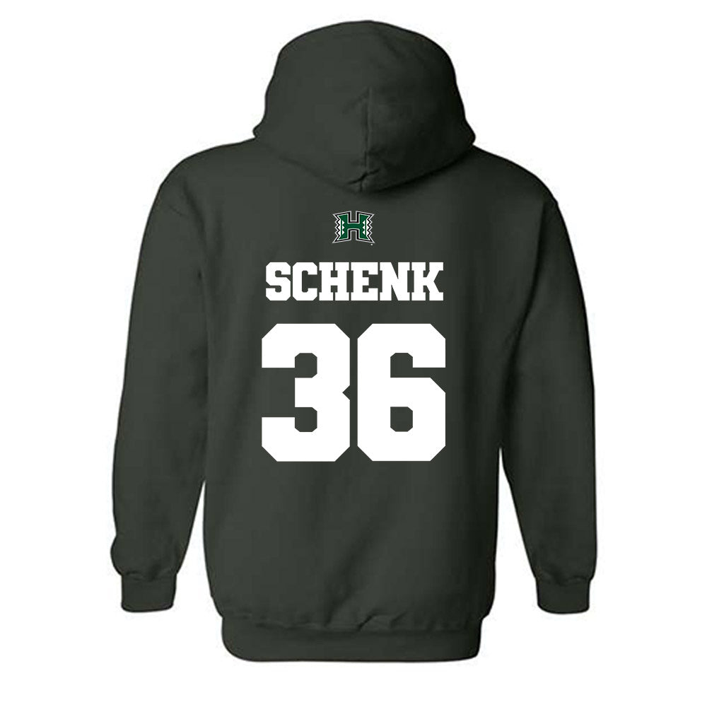 Hawaii - NCAA Baseball : Kahiau Schenk - Classic Shersey Hooded Sweatshirt-1