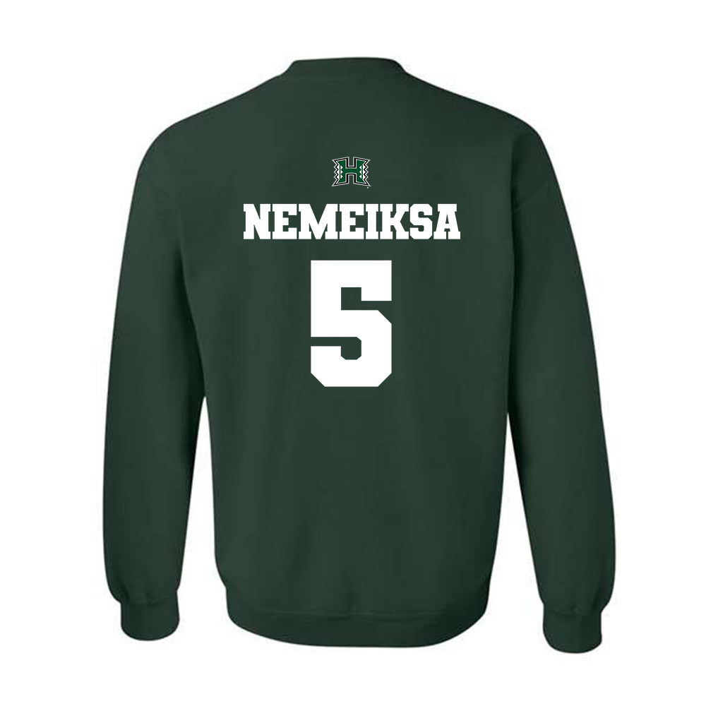 Hawaii - NCAA Men's Basketball : Gytis Nemeiksa - Classic Shersey Crewneck Sweatshirt-1