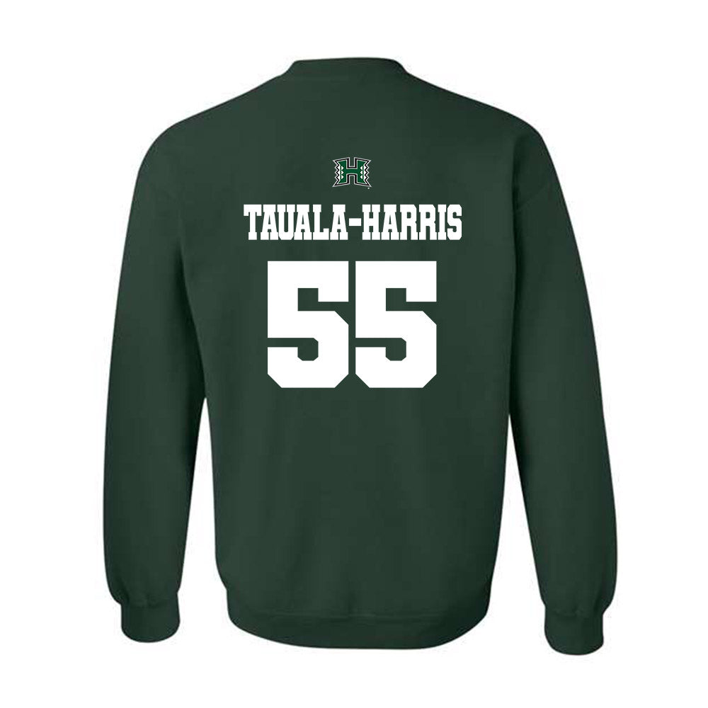 Hawaii - NCAA Football : Jay Tauala-Harris - Classic Shersey Crewneck Sweatshirt-1