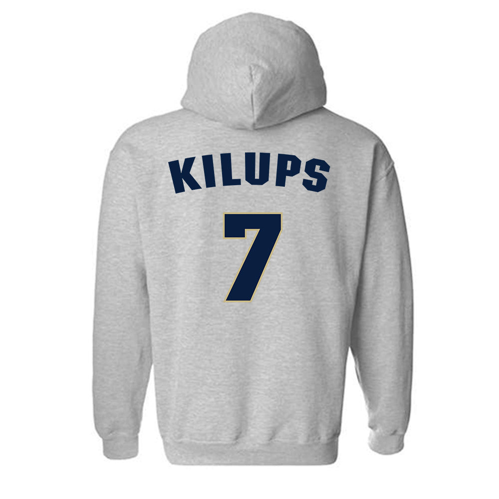 Oral Roberts - NCAA Men's Basketball : Martins Kilups - Classic Shersey Hooded Sweatshirt-1