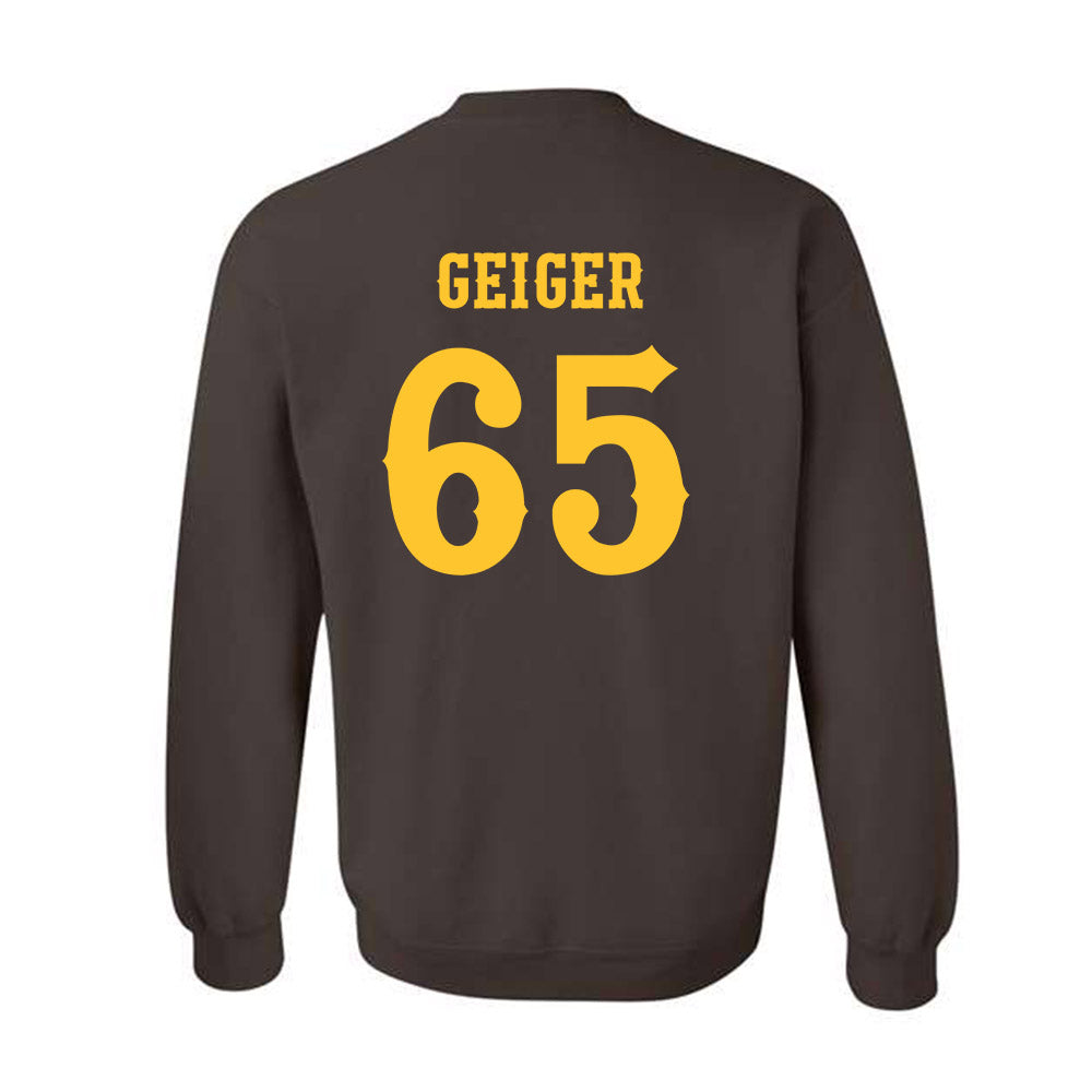 Wyoming - NCAA Football : Nathan Geiger - Classic Shersey Crewneck Sweatshirt