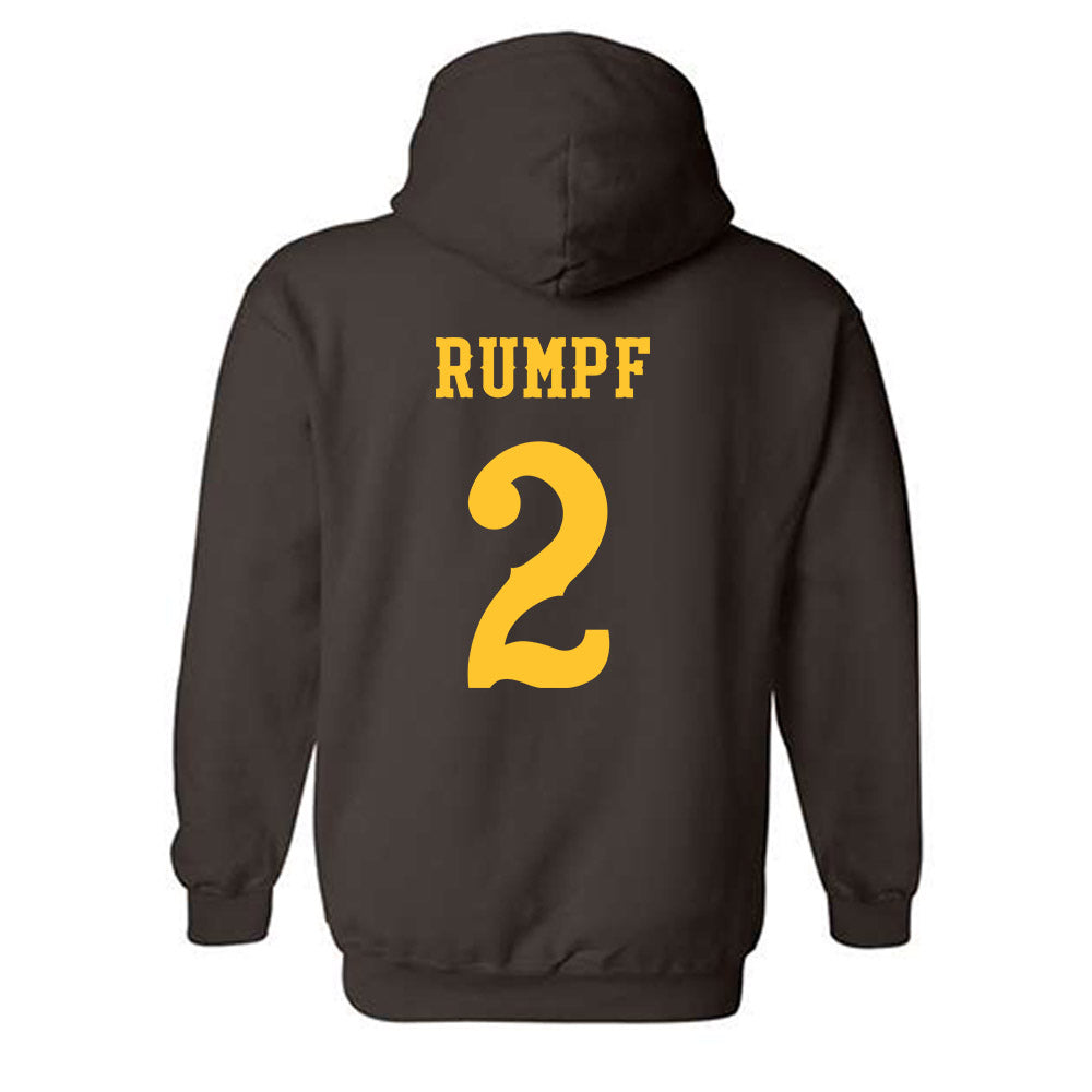 Wyoming - NCAA Women's Basketball : Jane Rumpf - Classic Shersey Hooded Sweatshirt-1