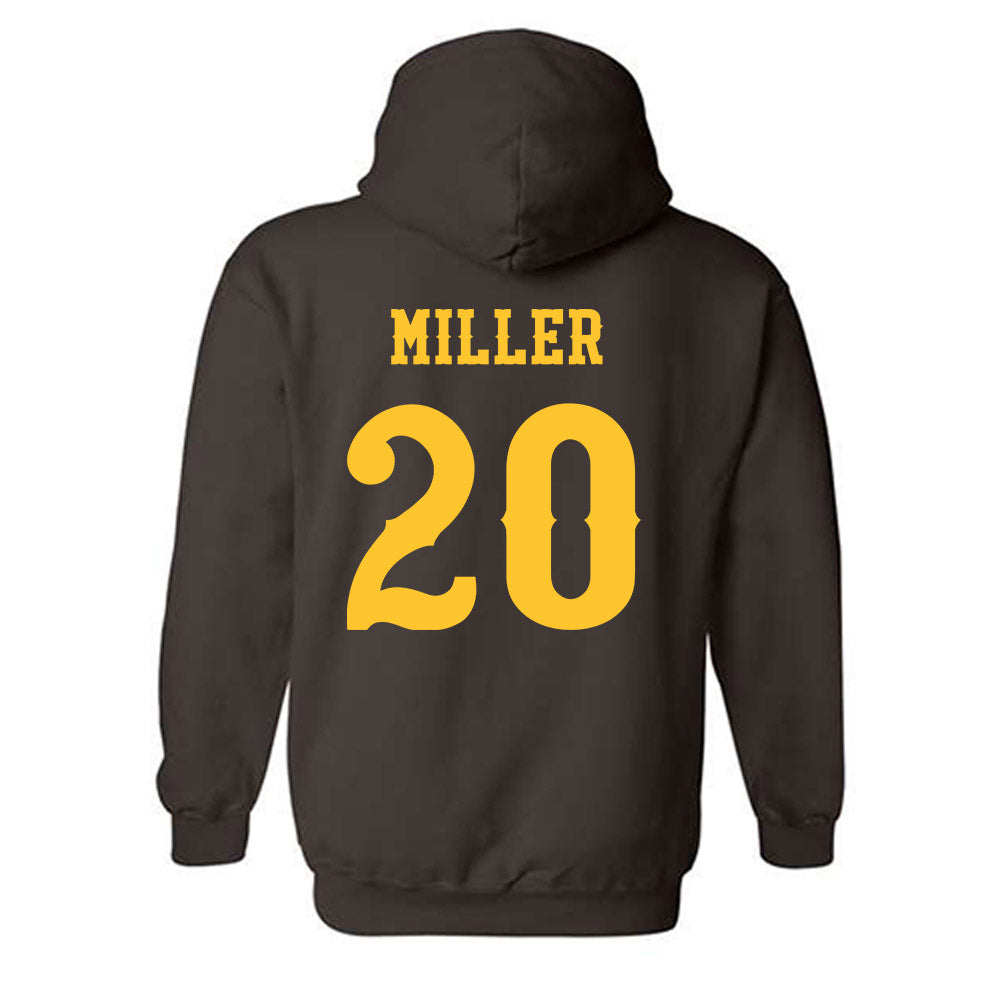 Wyoming - NCAA Football : Dainsus Miller - Classic Shersey Hooded Sweatshirt-1