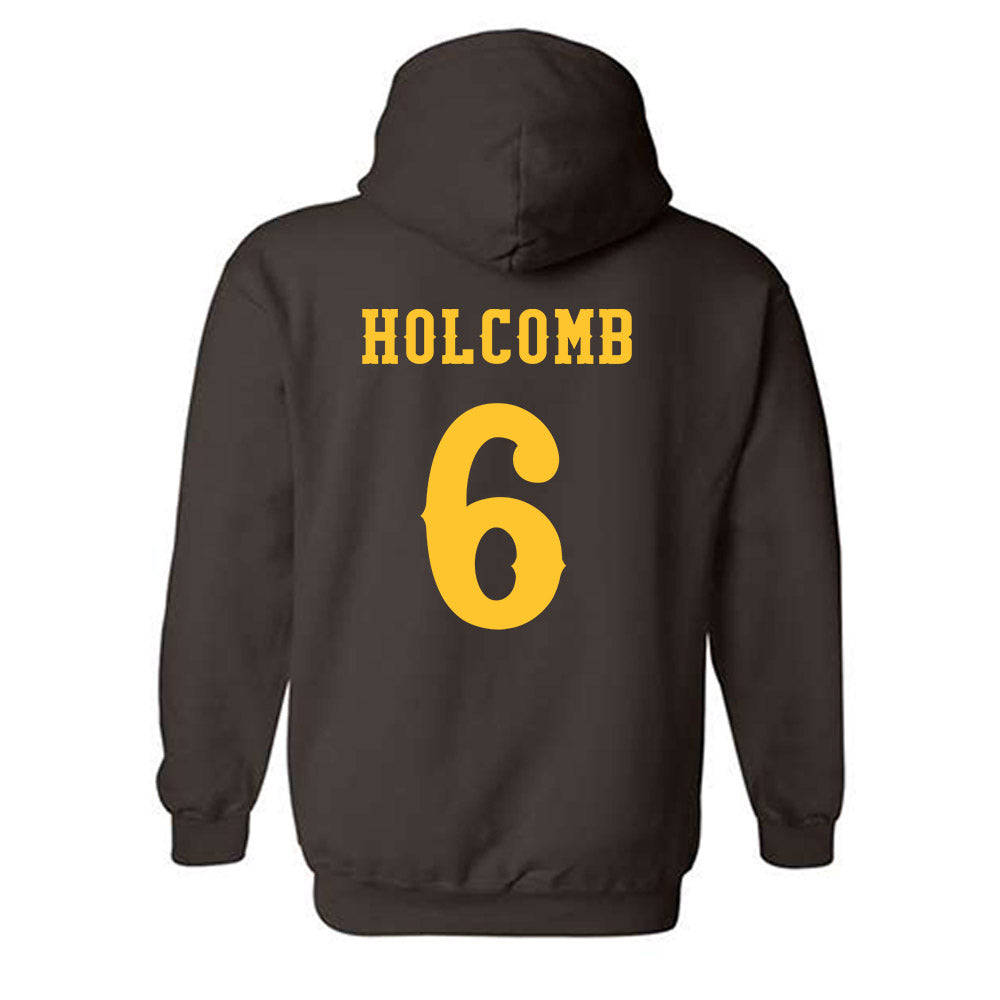 Wyoming - NCAA Women's Volleyball : Sarah Holcomb - Classic Shersey Hooded Sweatshirt-1