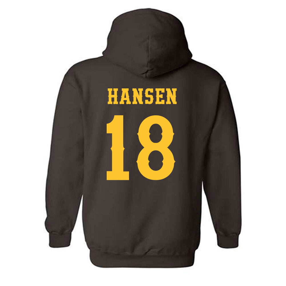 Wyoming - NCAA Women's Soccer : Rachel Hansen - Classic Shersey Hooded Sweatshirt-1