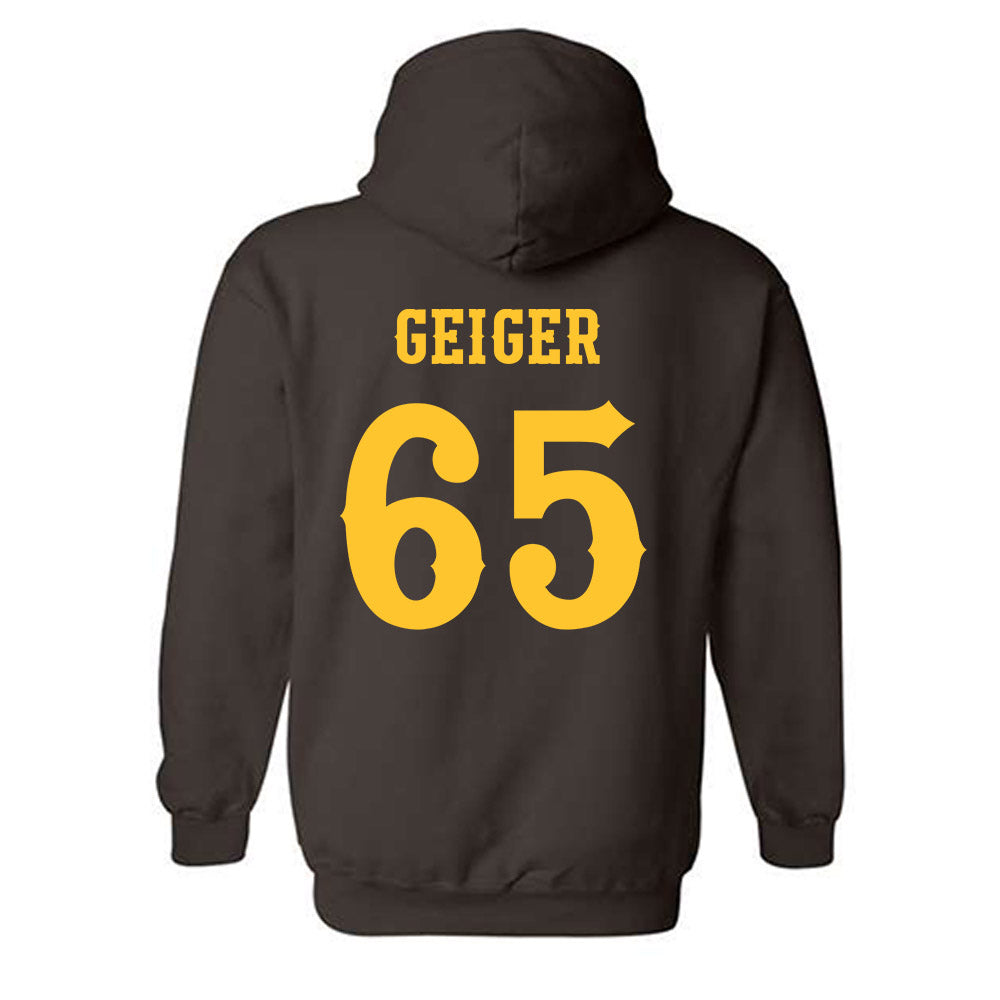 Wyoming - NCAA Football : Nathan Geiger - Classic Shersey Hooded Sweatshirt