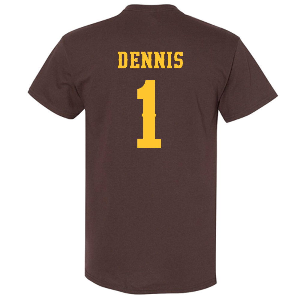 Wyoming - NCAA Men's Basketball : Damarion Dennis - Classic Shersey T-Shirt-1