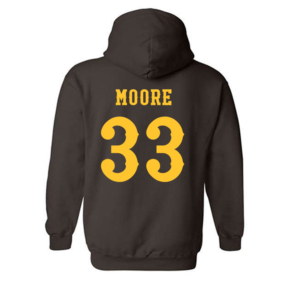 Wyoming - NCAA Football : Parker Moore - Classic Shersey Hooded Sweatshirt-1