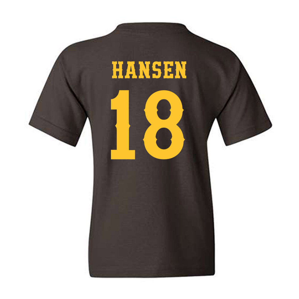 Wyoming - NCAA Women's Soccer : Rachel Hansen - Classic Shersey Youth T-Shirt-1