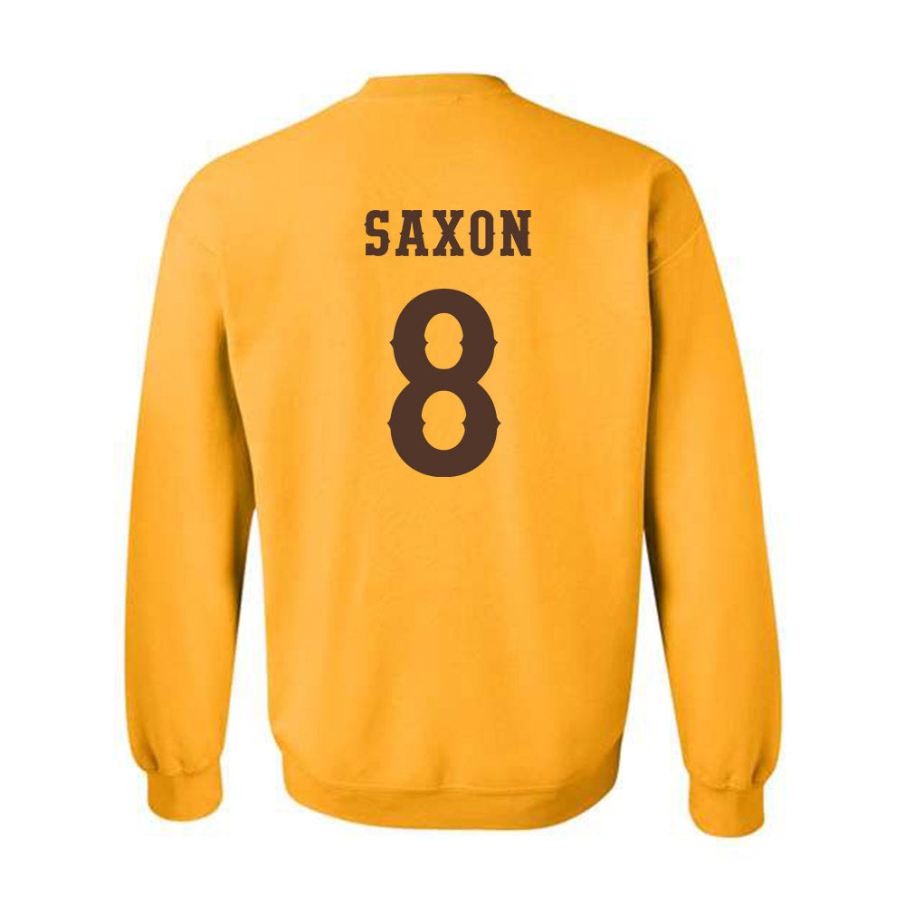 Wyoming - NCAA Men's Basketball : Kiani Saxon - Classic Shersey Crewneck Sweatshirt-1