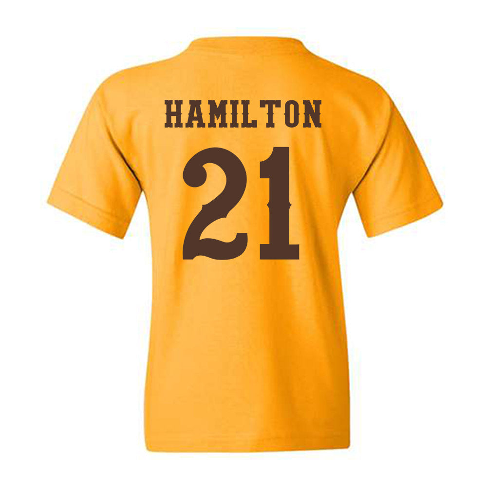 Wyoming - NCAA Football : Nico Hamilton - Classic Shersey Youth T-Shirt-1
