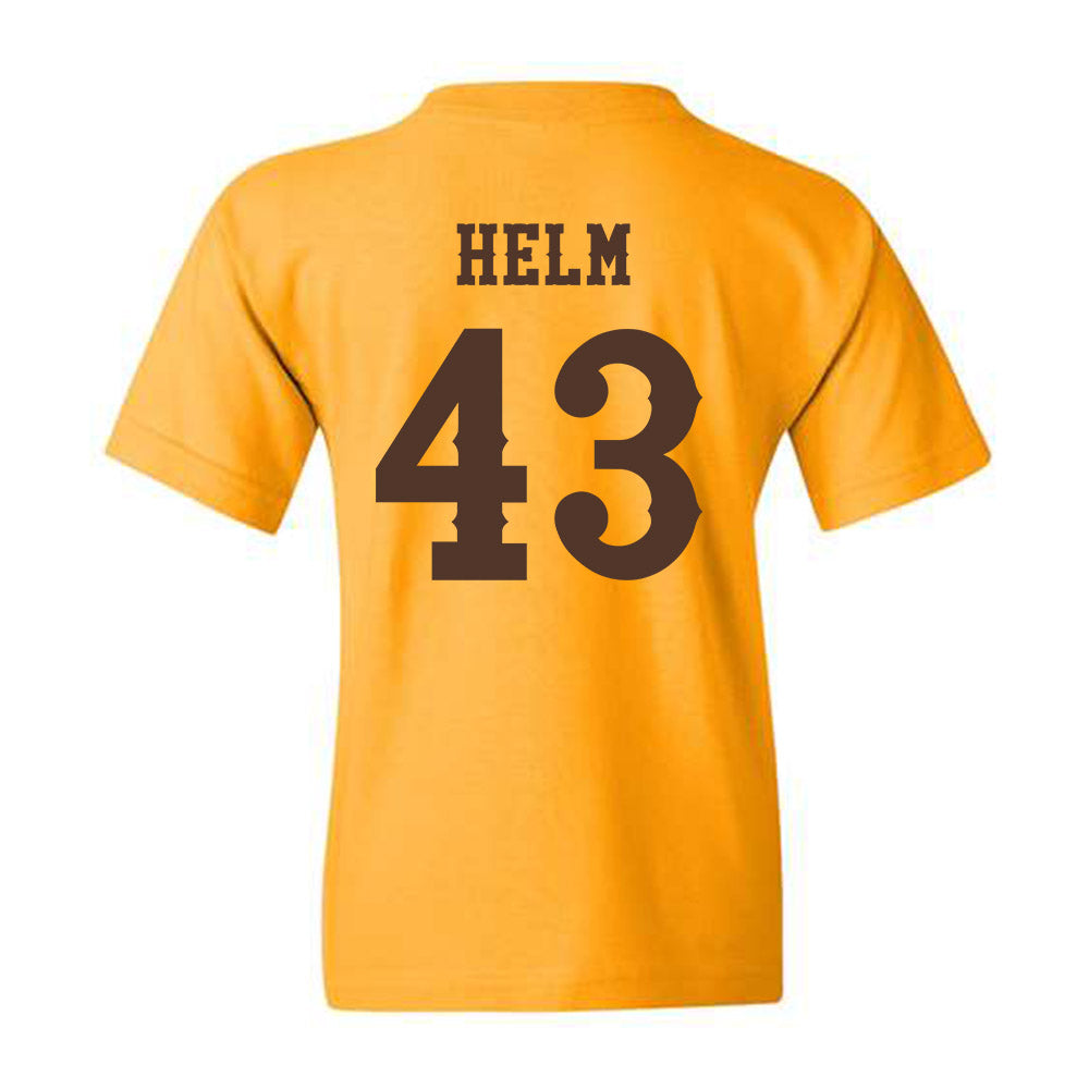 Wyoming - NCAA Football : Gavyn Helm - Classic Shersey Youth T-Shirt