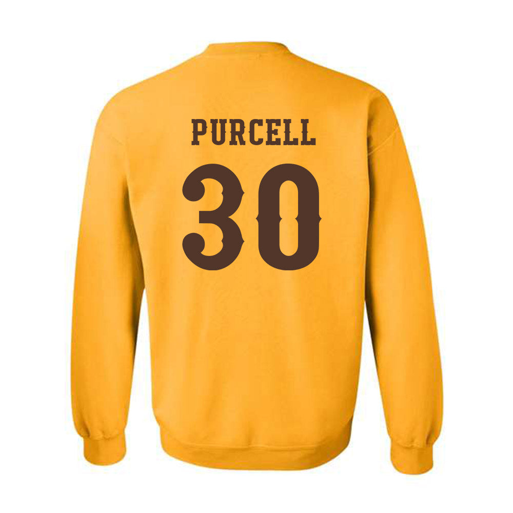 Wyoming - NCAA Football : Lafai Purcell - Classic Shersey Crewneck Sweatshirt-1