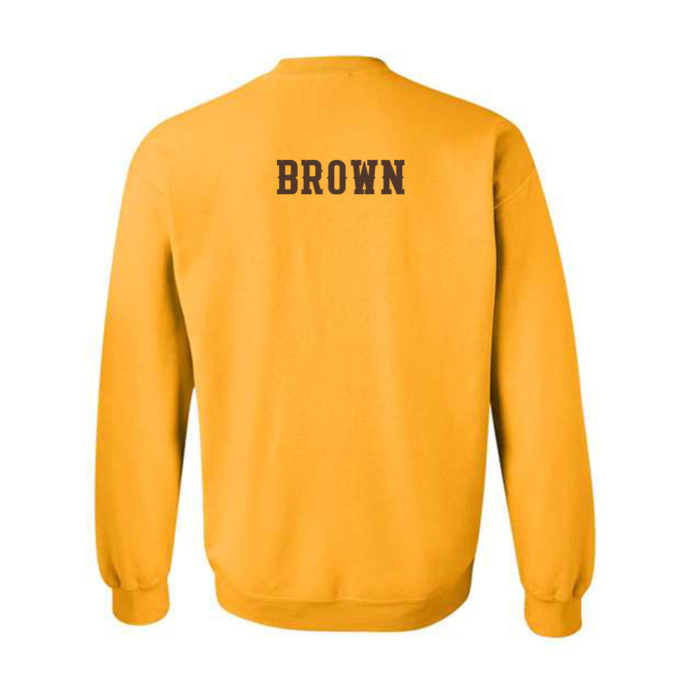 Wyoming - NCAA Men's Cross Country : Tanner Brown - Classic Shersey Crewneck Sweatshirt-1