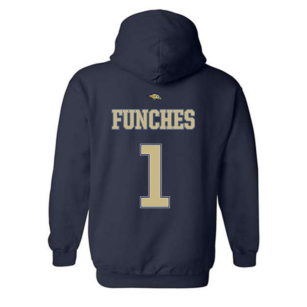 Oral Roberts - NCAA Women's Basketball : Zai Funches - Sports Shersey Hooded Sweatshirt-1