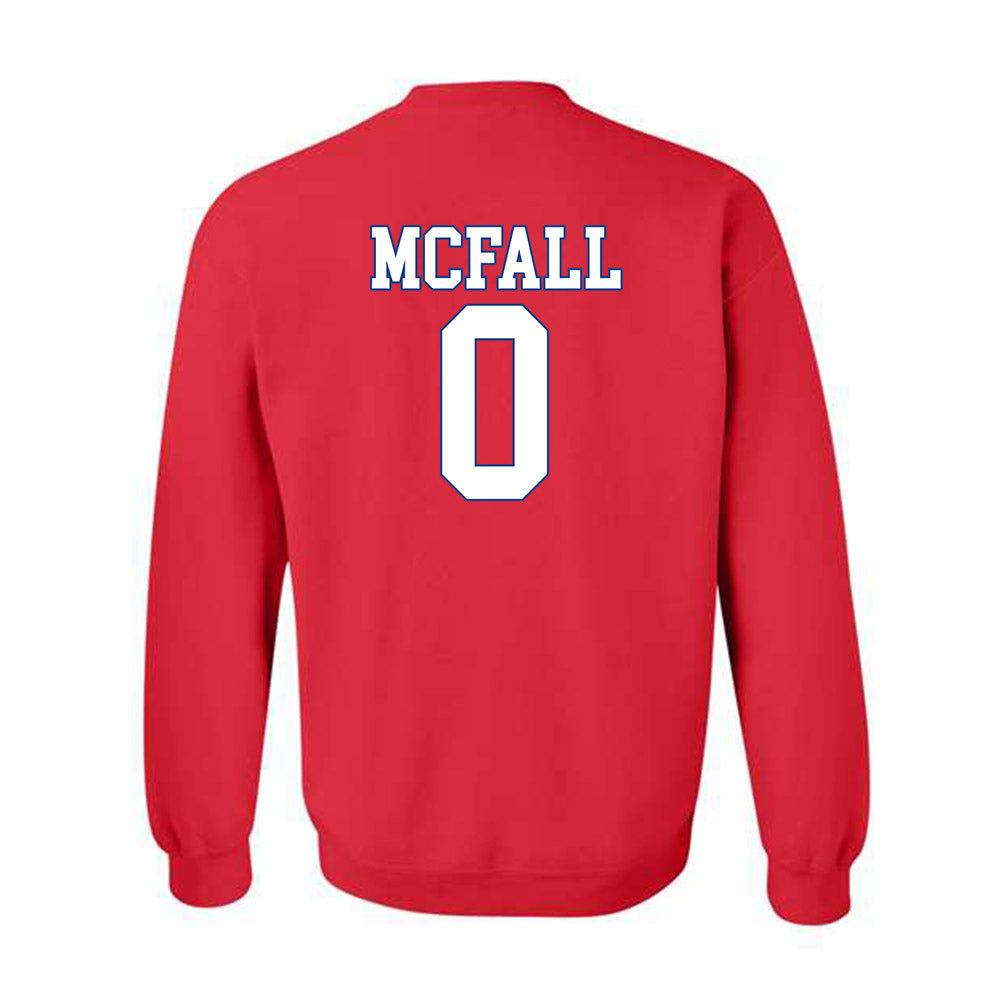 SMU - NCAA Football : Derrick McFall - Crewneck Sweatshirt-1