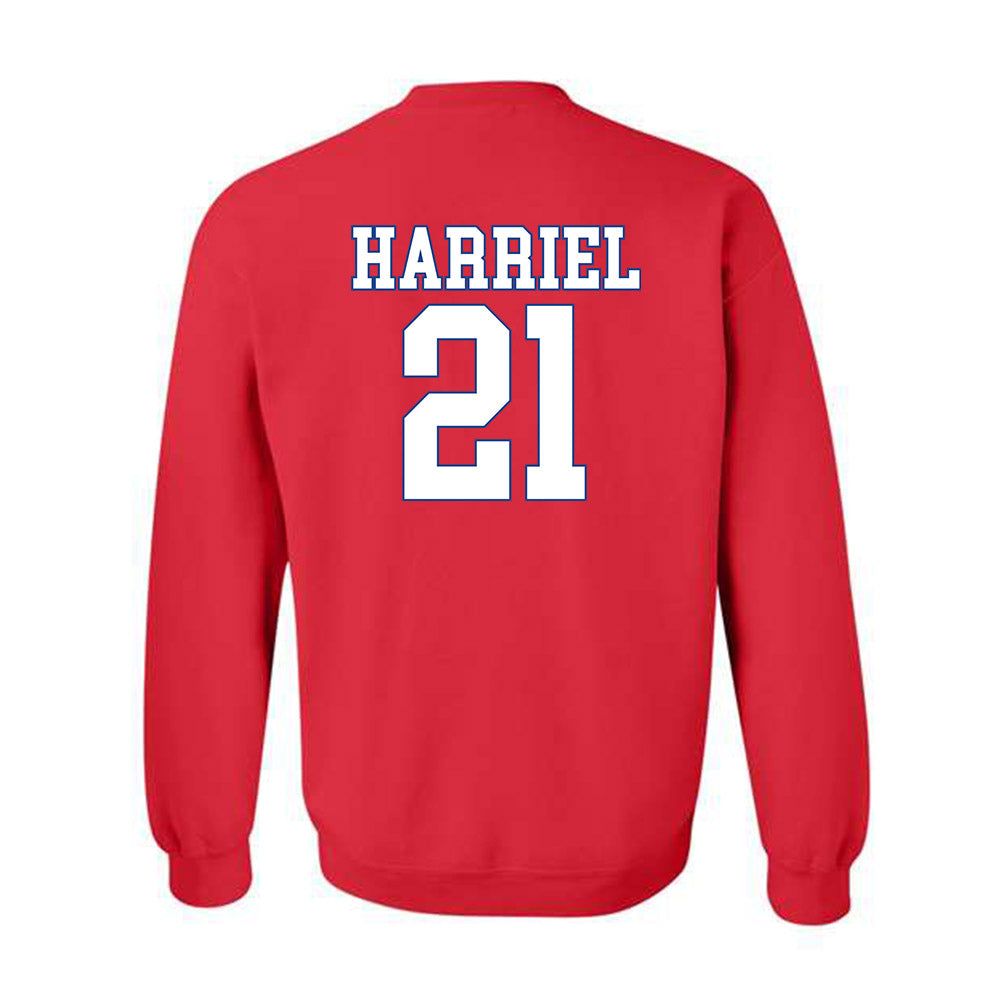 SMU - NCAA Women's Basketball : Jzaniya Harriel - Crewneck Sweatshirt-1