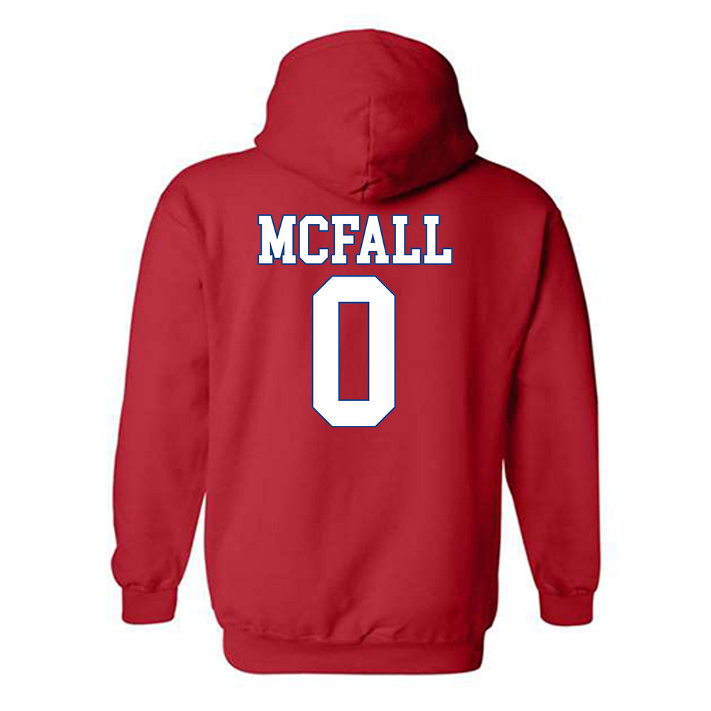 SMU - NCAA Football : Derrick McFall - Hooded Sweatshirt-1