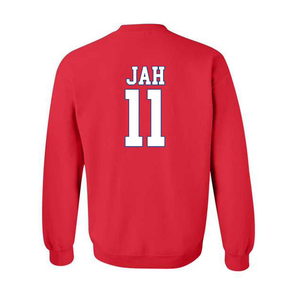 SMU - NCAA Women's Basketball : Sahnya Jah - Crewneck Sweatshirt-1