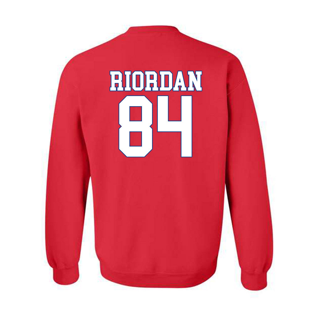 SMU - NCAA Football : Tripp Riordan - Crewneck Sweatshirt-1