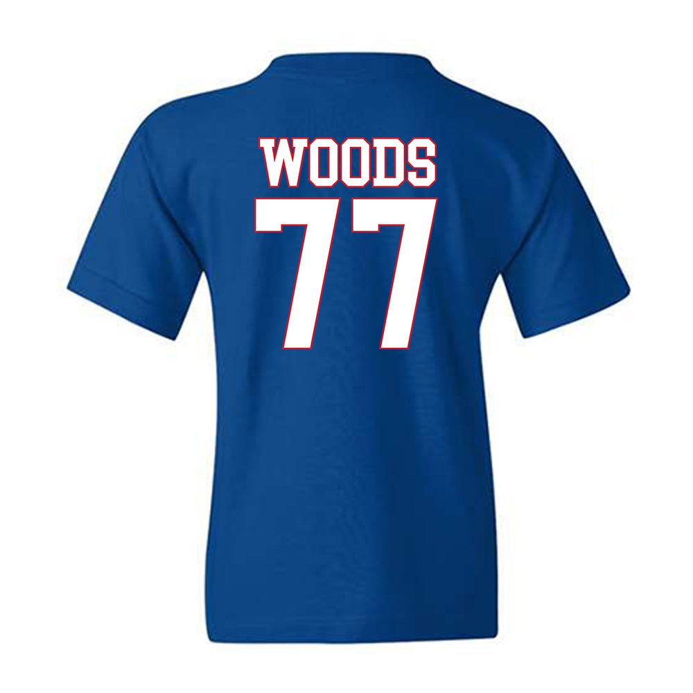 SMU - NCAA Football : Alexzander Woods - Youth T-Shirt-1
