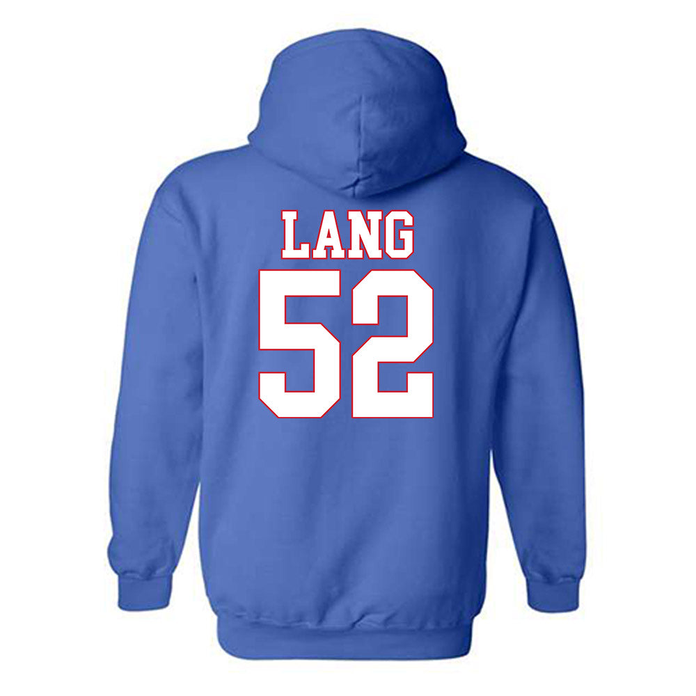 SMU - NCAA Football : Jahkai Lang - Hooded Sweatshirt-1