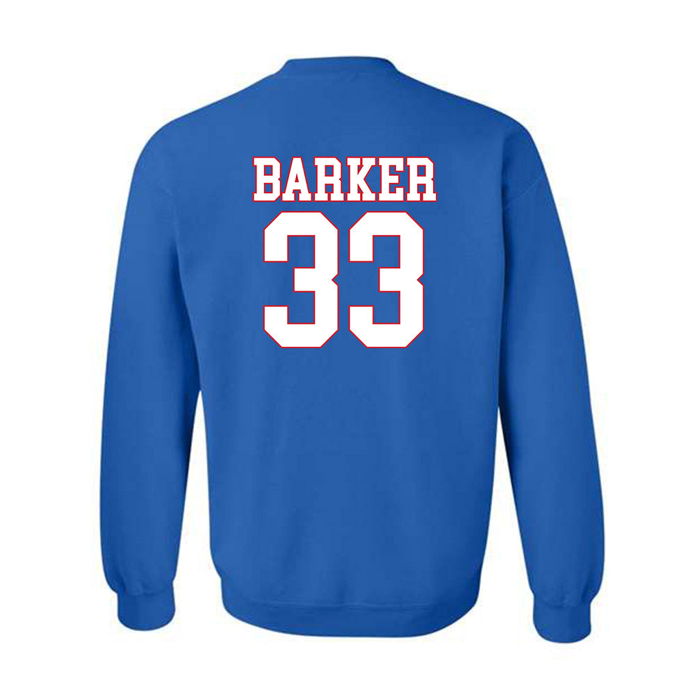 SMU - NCAA Football : Zakye Barker - Crewneck Sweatshirt-1