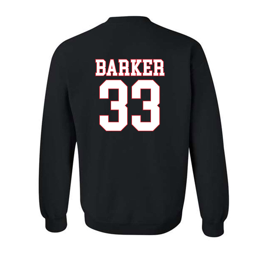 SMU - NCAA Football : Zakye Barker - Crewneck Sweatshirt-1
