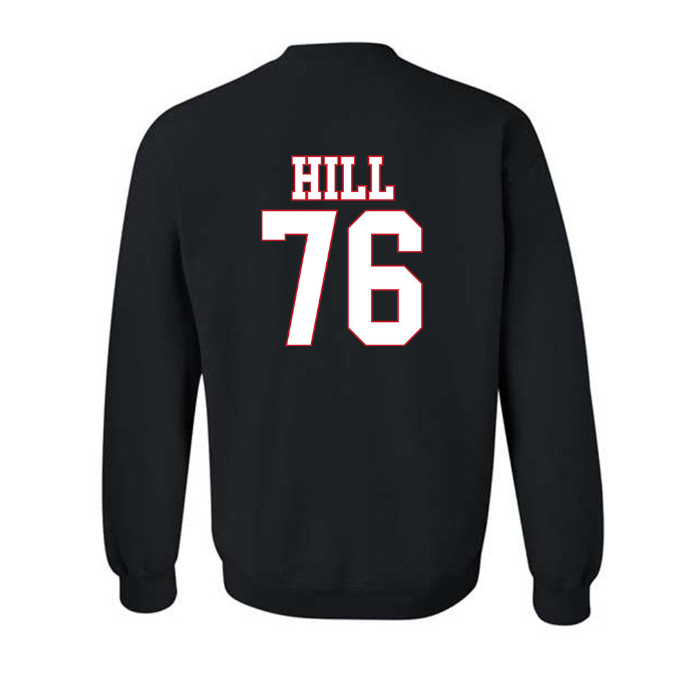 SMU - NCAA Football : Drew Hill - Crewneck Sweatshirt-1
