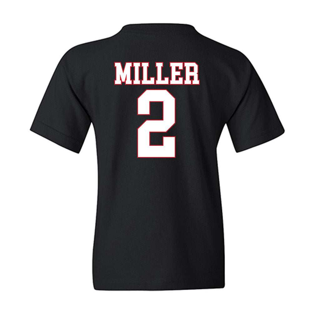 SMU - NCAA Men's Basketball : Boopie Miller - Youth T-Shirt-1