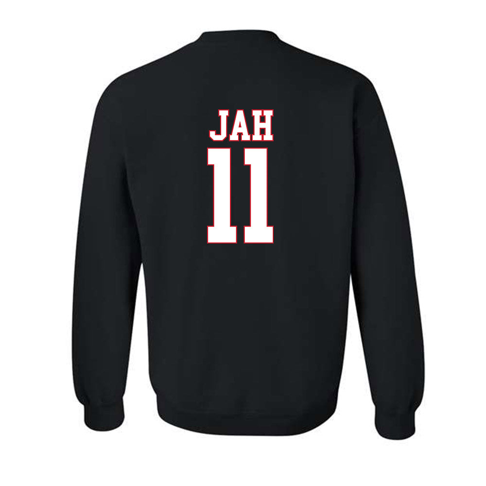SMU - NCAA Women's Basketball : Sahnya Jah - Crewneck Sweatshirt-1