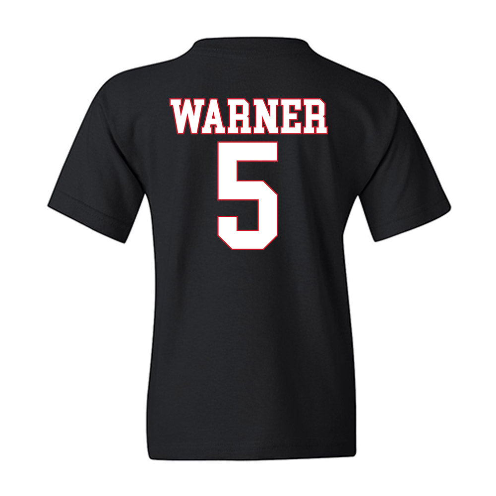 SMU - NCAA Football : DJ Warner - Youth T-Shirt-1