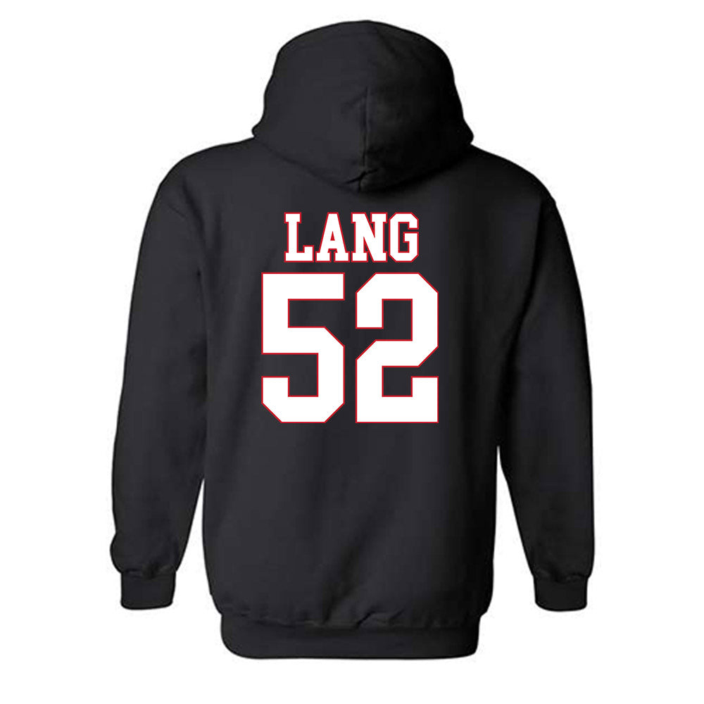 SMU - NCAA Football : Jahkai Lang - Hooded Sweatshirt-1