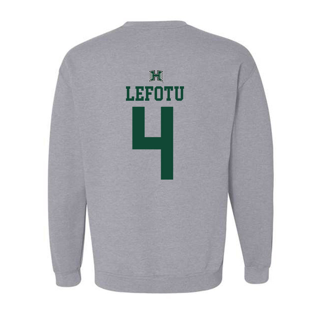 Hawaii - NCAA Women's Basketball : Jovi Lefotu - Sports Shersey Crewneck Sweatshirt-1