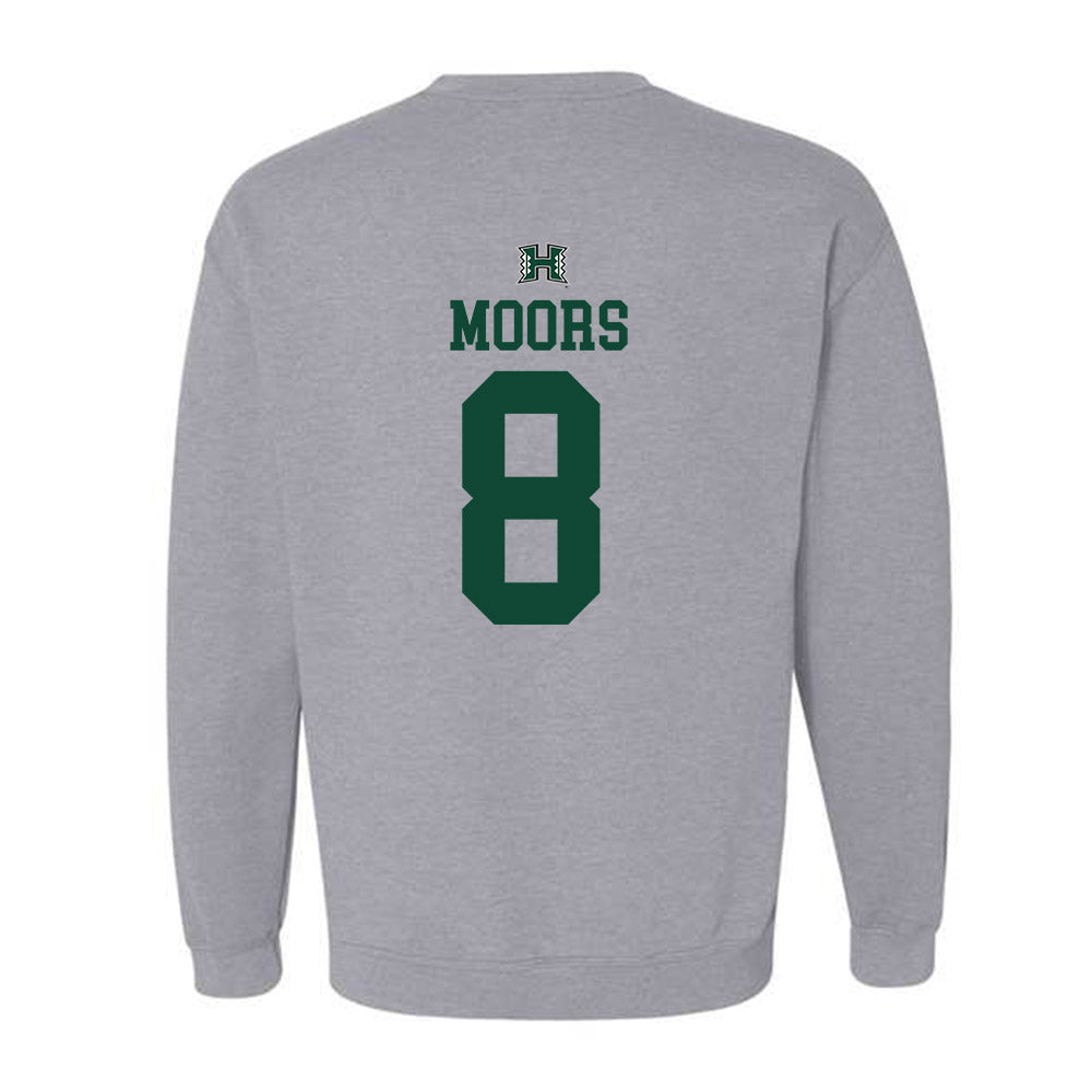 Hawaii - NCAA Women's Basketball : Rebecca Moors - Sports Shersey Crewneck Sweatshirt-1