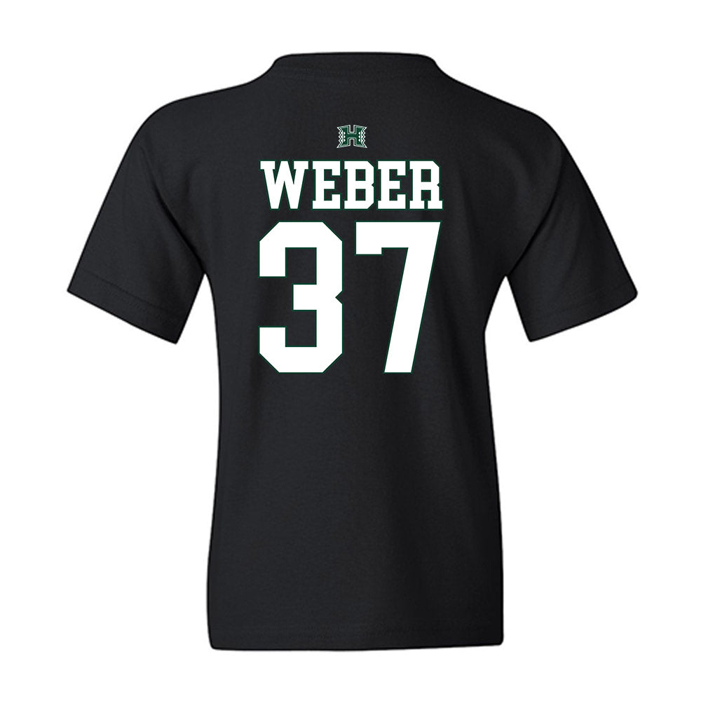 Hawaii - NCAA Football : Riis Weber - Sports Shersey Youth T-Shirt-1