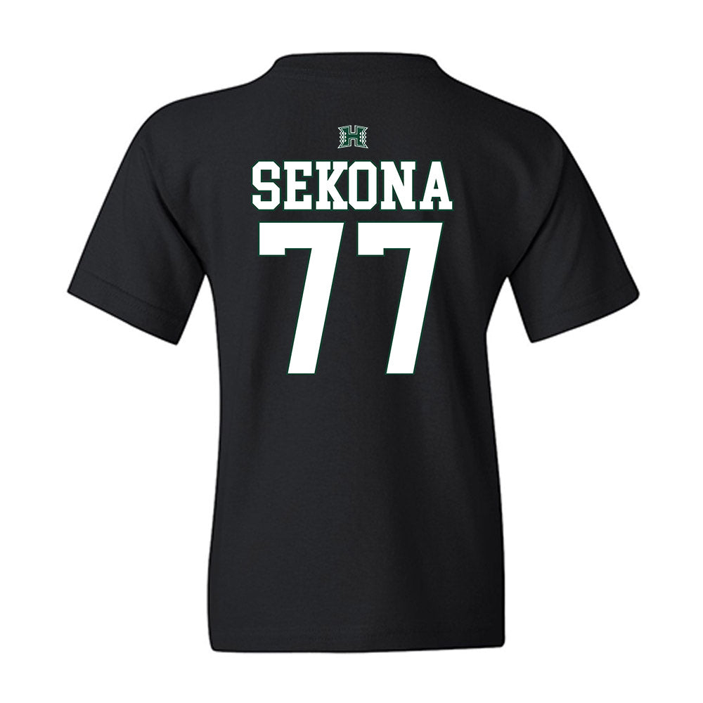 Hawaii - NCAA Football : Jamar Sekona - Sports Shersey Youth T-Shirt-1