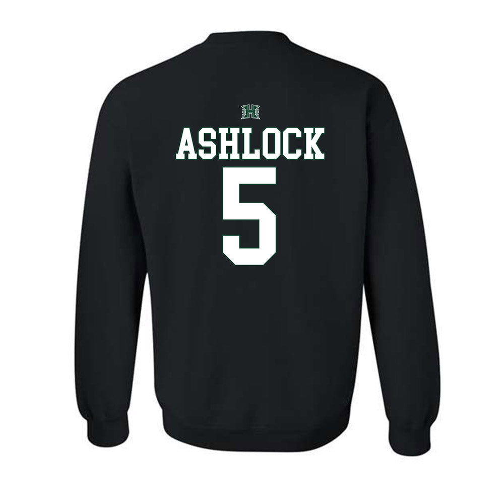 Hawaii - NCAA Football : Pofele Ashlock - Sports Shersey Crewneck Sweatshirt-1