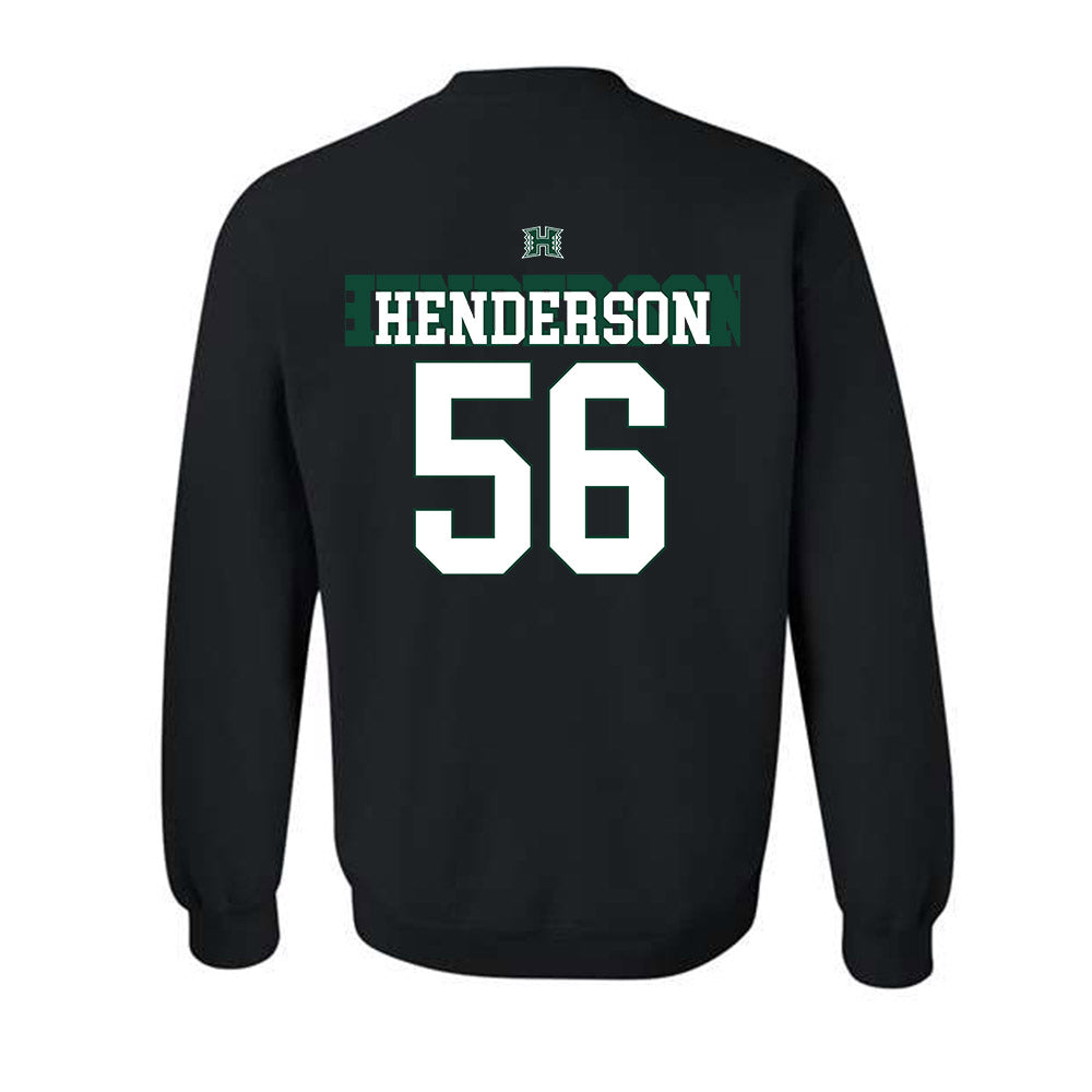 Hawaii - NCAA Football : Boogie Henderson - Sports Shersey Crewneck Sweatshirt-1