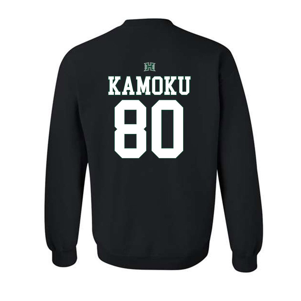 Hawaii - NCAA Football : Blaze Kamoku - Sports Shersey Crewneck Sweatshirt-1