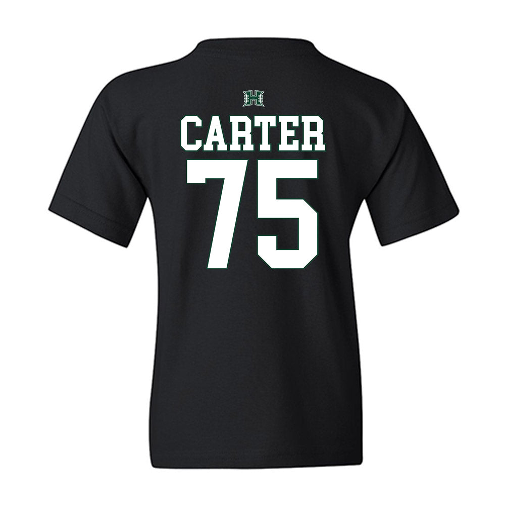 Hawaii - NCAA Football : Kaleb Carter - Sports Shersey Youth T-Shirt-1