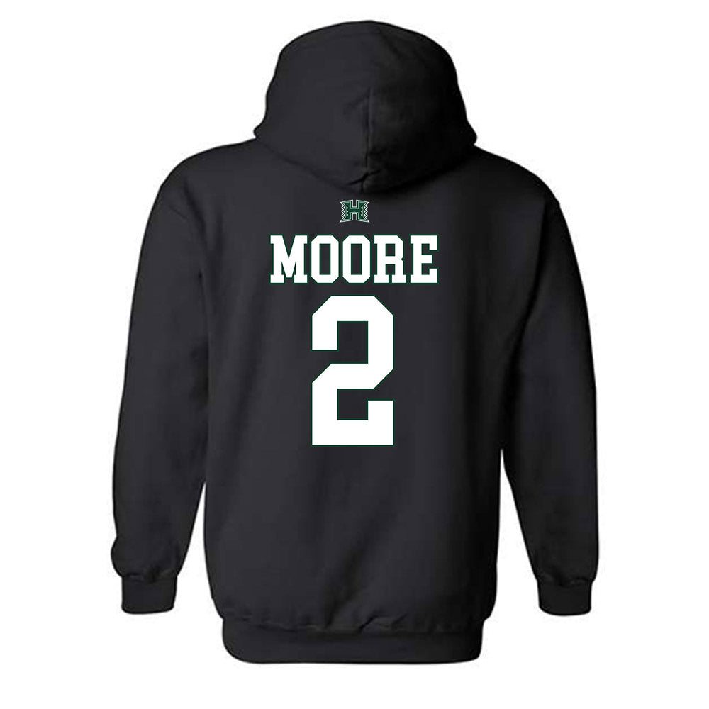 Hawaii - NCAA Football : Bronz Moore - Sports Shersey Hooded Sweatshirt-1