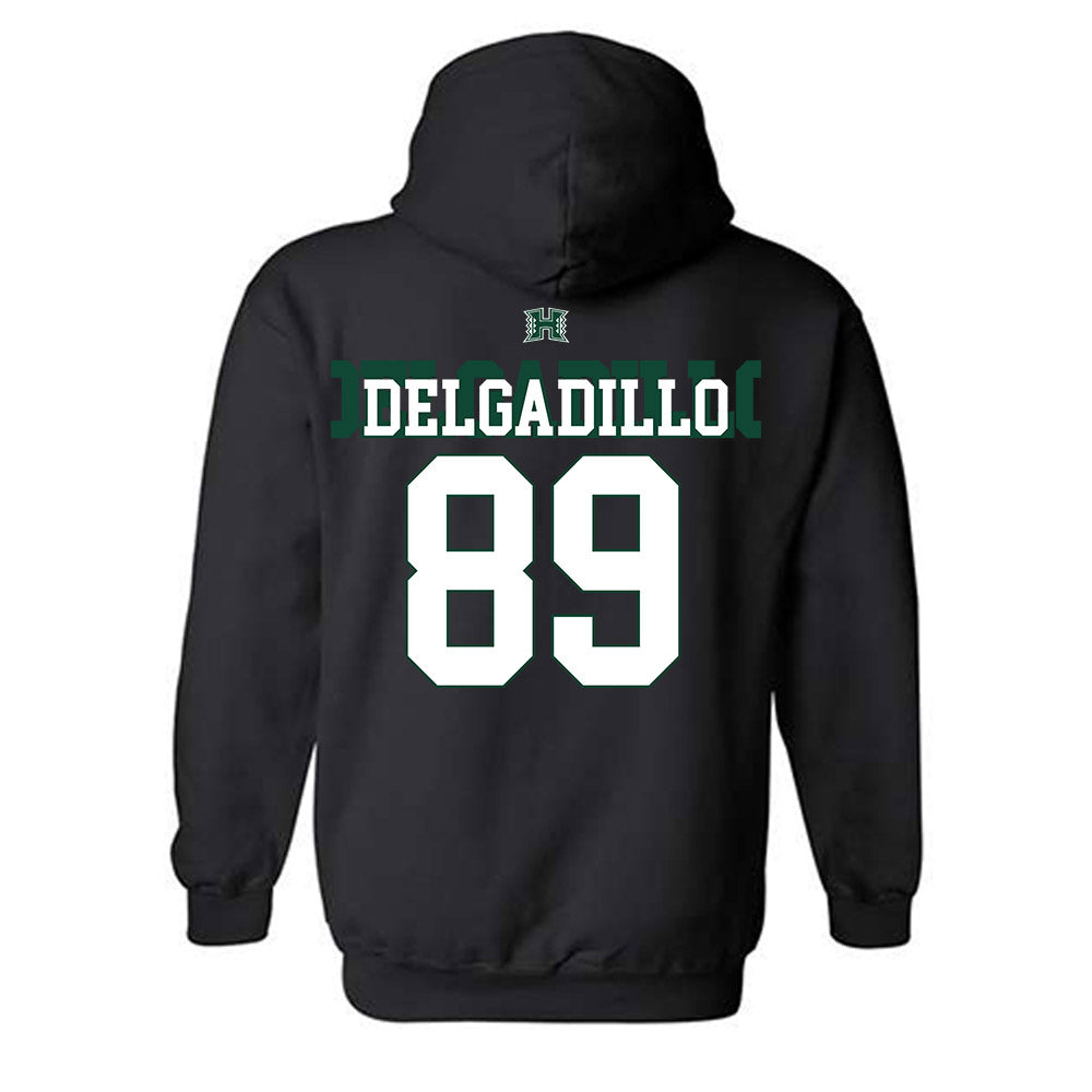 Hawaii - NCAA Football : Nick Delgadillo - Sports Shersey Hooded Sweatshirt-1