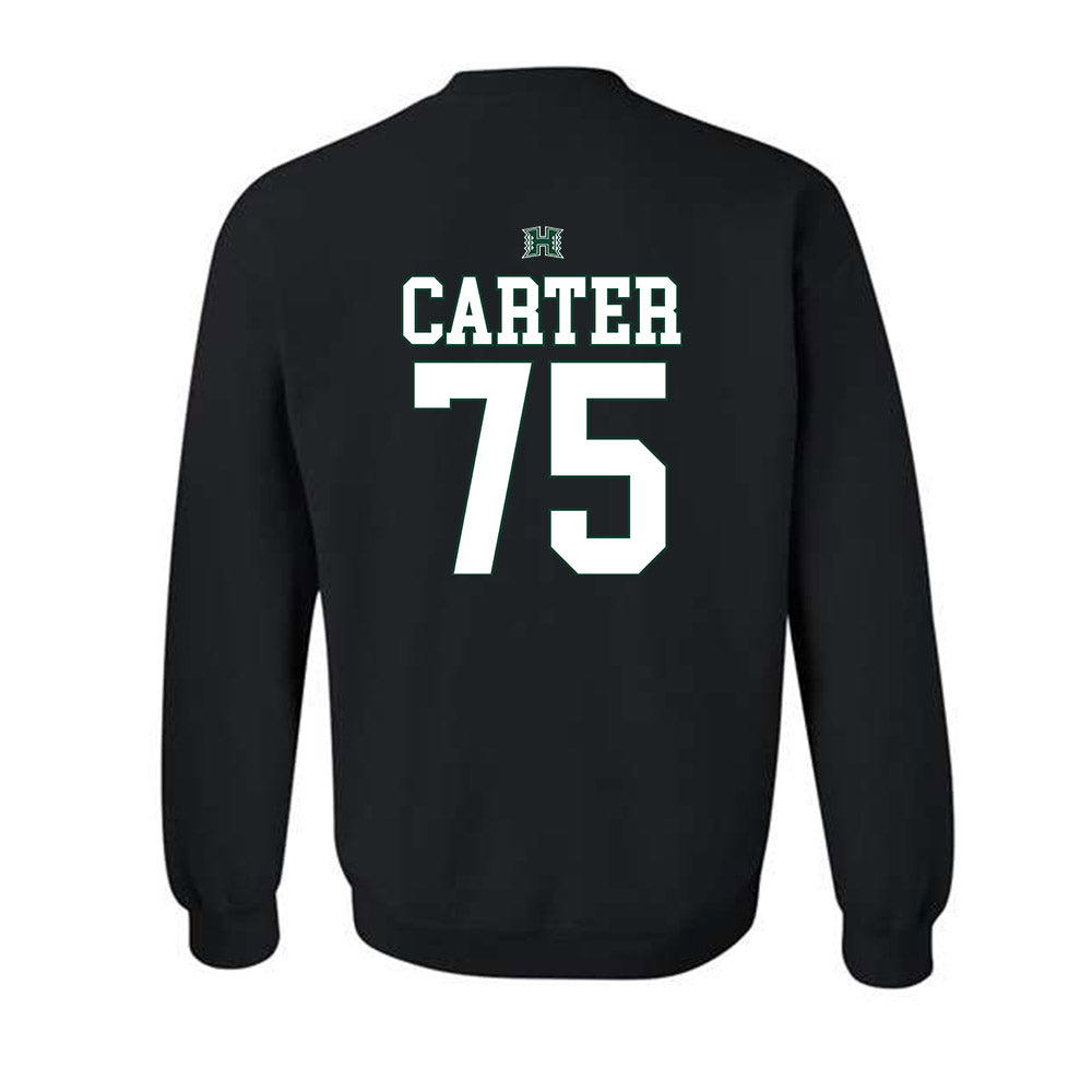 Hawaii - NCAA Football : Kaleb Carter - Sports Shersey Crewneck Sweatshirt-1