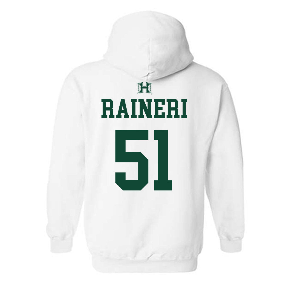 Hawaii - NCAA Baseball : Kaysen Raineri - Sports Shersey Hooded Sweatshirt-1