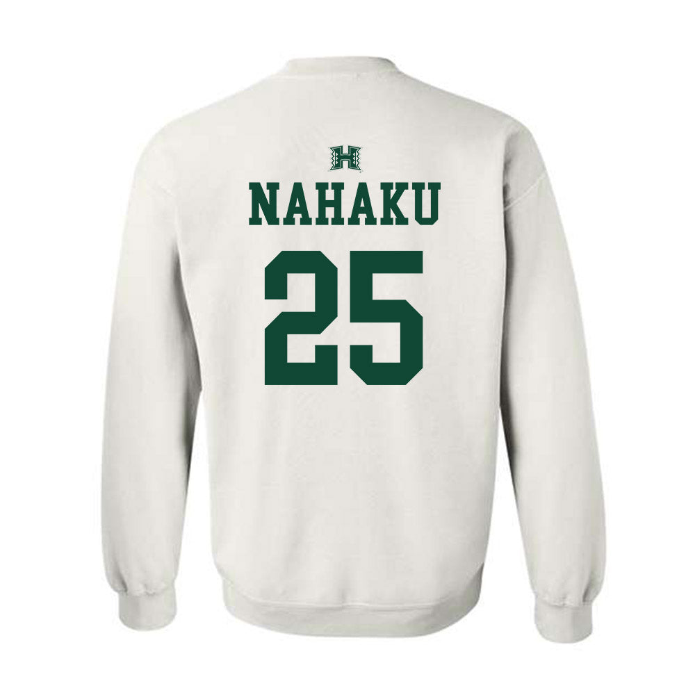 Hawaii - NCAA Baseball : Kamana Nahaku - Sports Shersey Crewneck Sweatshirt-1