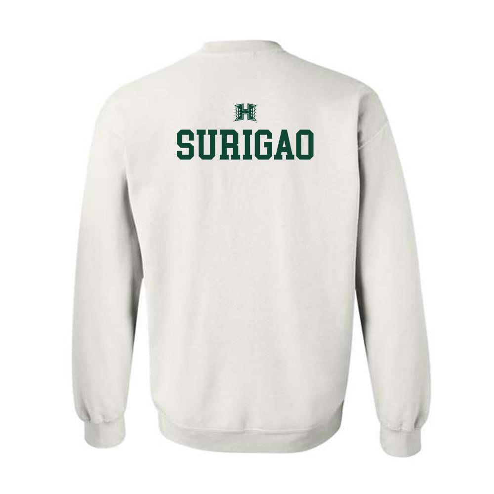 Hawaii - NCAA Baseball : Joshua Surigao - Sports Shersey Crewneck Sweatshirt-1