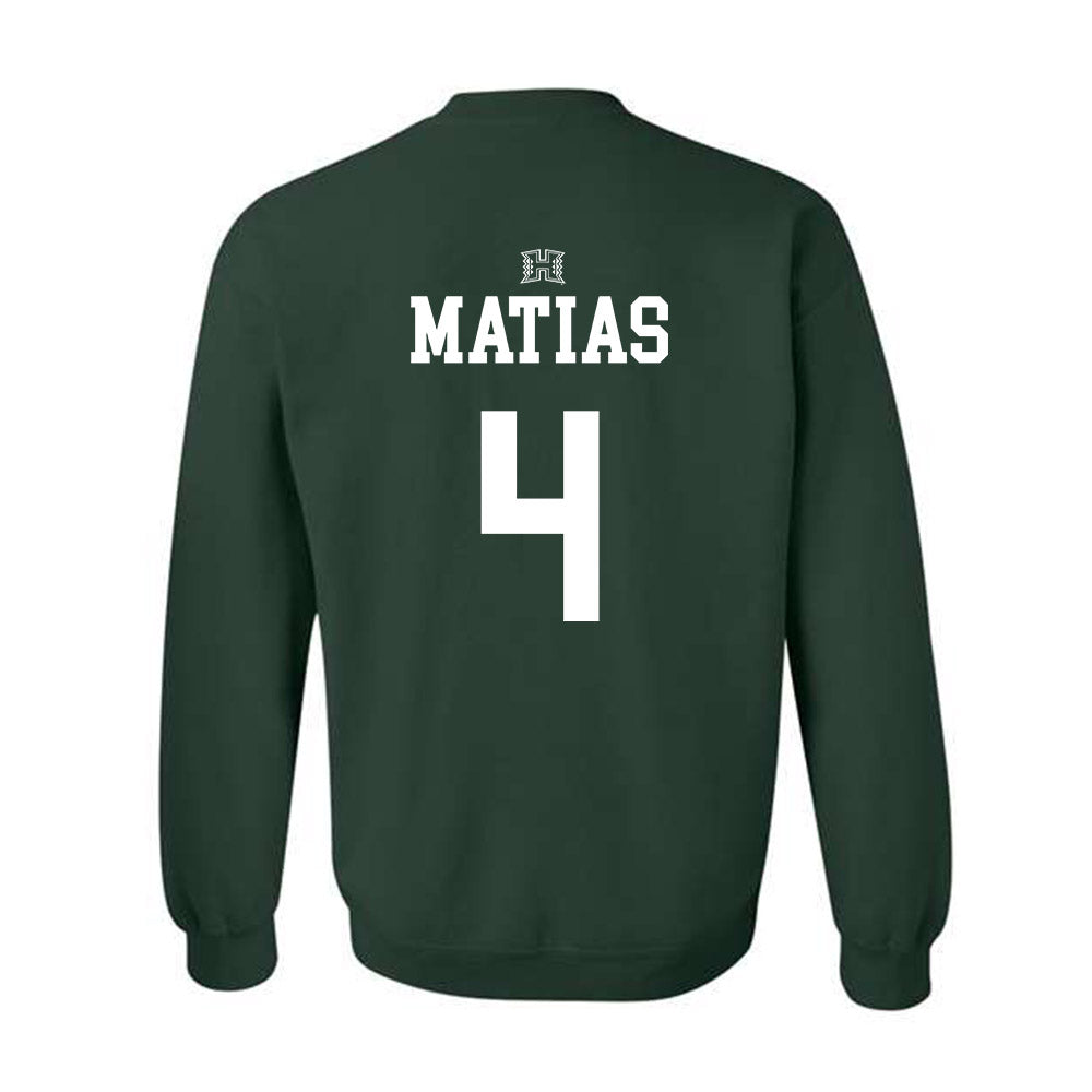 Hawaii - NCAA Women's Volleyball : Jackie Matias - Classic Shersey Crewneck Sweatshirt-1